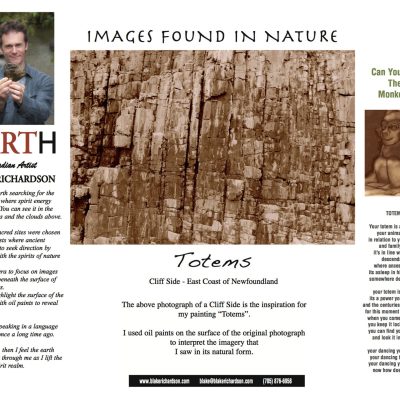 Earth print – Totems (Can you see the monkey?)