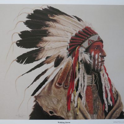 Indianen print ‘Walking Storm’ van Kirby Sattler (88/950)
