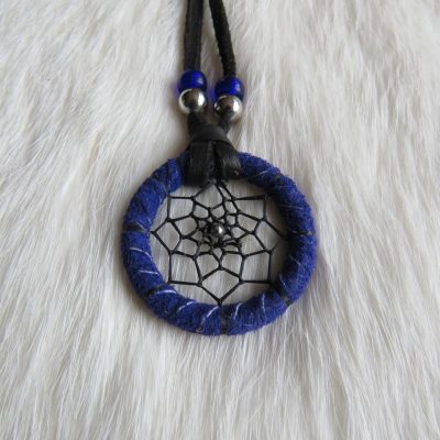 Mini dromenvanger ketting blauw