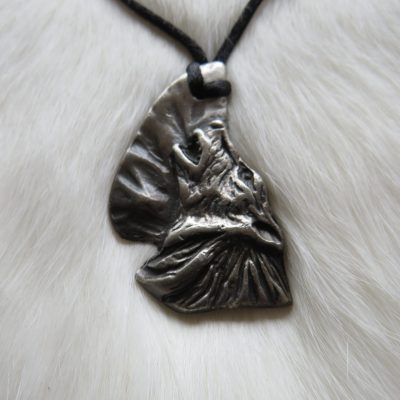 Pewter spirit ketting “Night guardian”