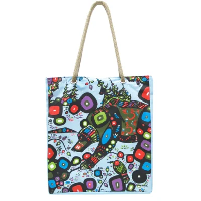 Eco tas met print van John Rombough – Bear