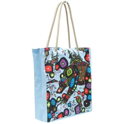 Eco tas met print van John Rombough – Bear