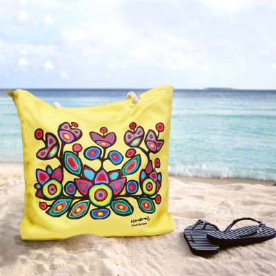 Eco tas met print van Norval Morrisseau – Floral on Yellow