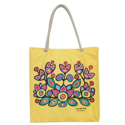 Eco tas met print van Norval Morrisseau – Floral on Yellow