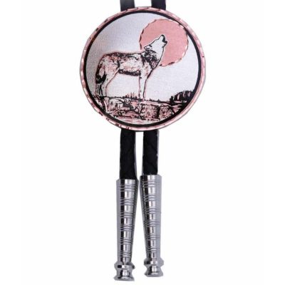 Howling Wolf Bolo Tie