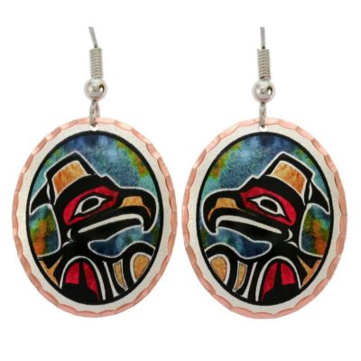 Native Haida Eagle Earrings