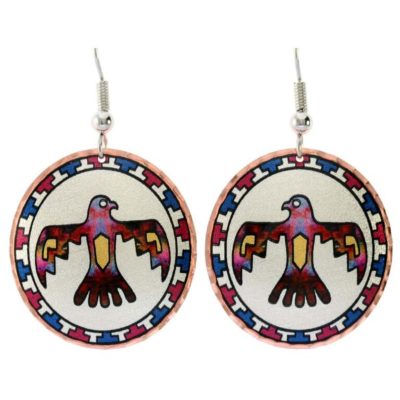 Colorful Southwestern Thunderbird Earrings