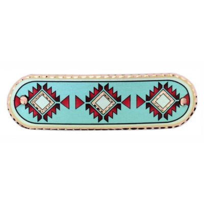 Teal Blue Native Hair Clip