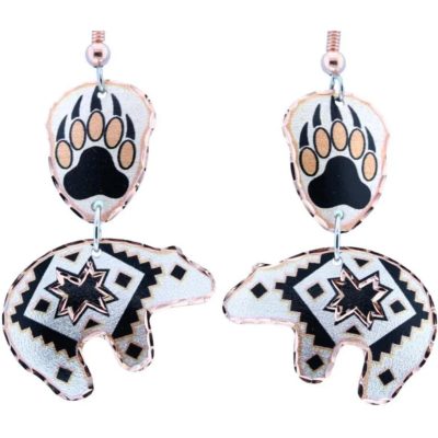 Copper Native Bear Earrings