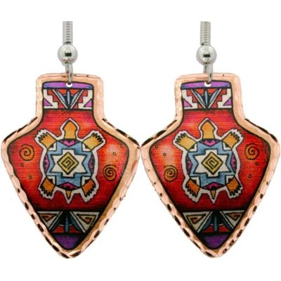 Arrowhead Native Turtle Earrings