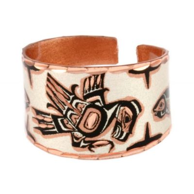 Native Eagle & Salmon Ring