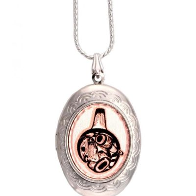 NW Native Killer Whale Totem Locket