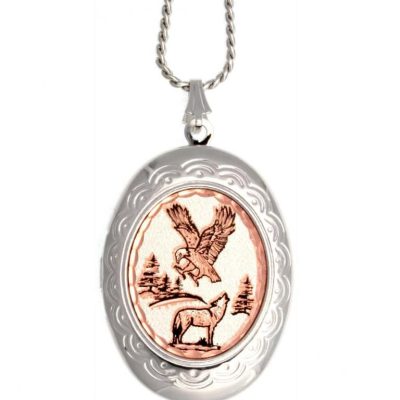 Wolf & Eagle Jewelry Picture Locket