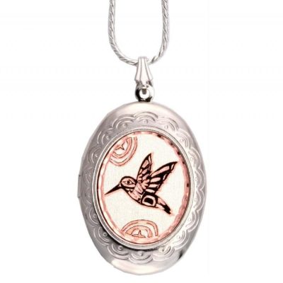 NW Hummingbird Native Jewelry Locket