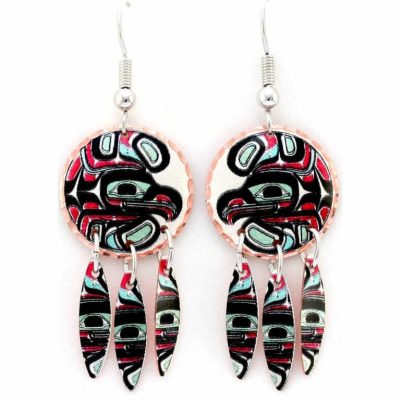 Dangle Northwest Native Eagle Earrings