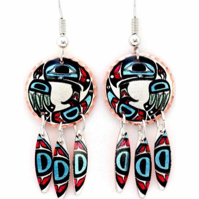 Dangle Native Eagle Earrings